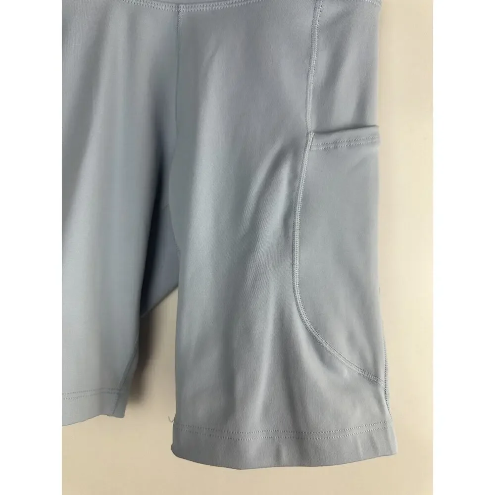 NWT Nike One Dri-FIT High Waist 8" Biker Shorts Blue FZ6758-440 Women's Size XS - Picture 14 of 16